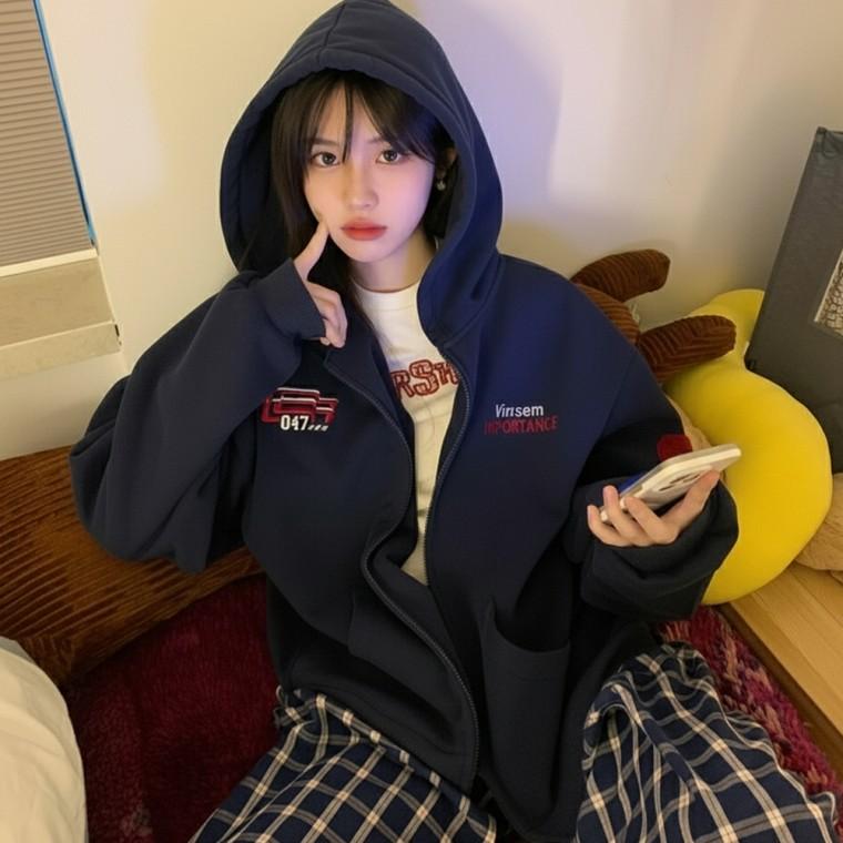 플렉스후드집업 루즈핏 여자긴팔티 캐주얼 트레이닝
