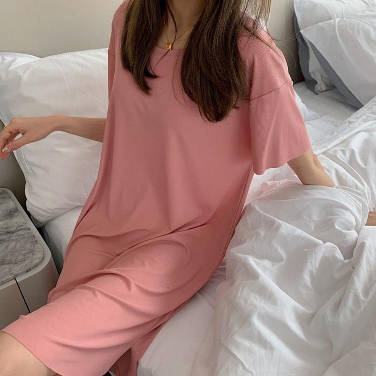 여성 반팔 데일리 여름 캐주얼 루즈핏 원피스 핑크 여자 바캉스 수입 예쁜 여성복 30대