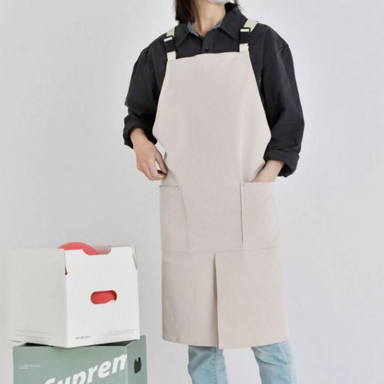 어린이집 바리스타 공방 베이직 앞트임 캐주얼 앞치마