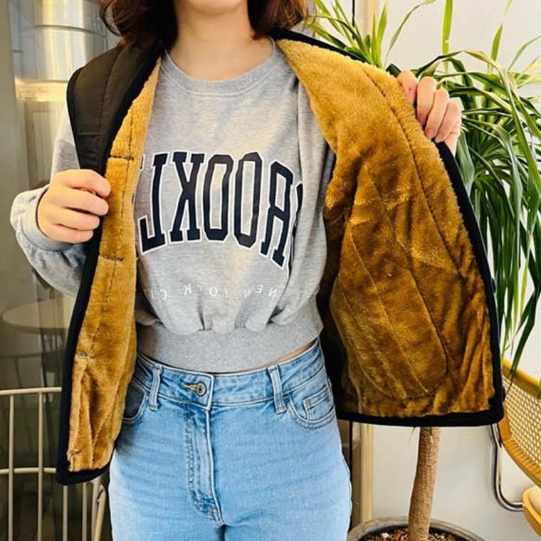 조끼 퍼 방한용 캐주얼 겨울 따뜻 기본핏 누빔 후끈조끼 여자겨울조끼