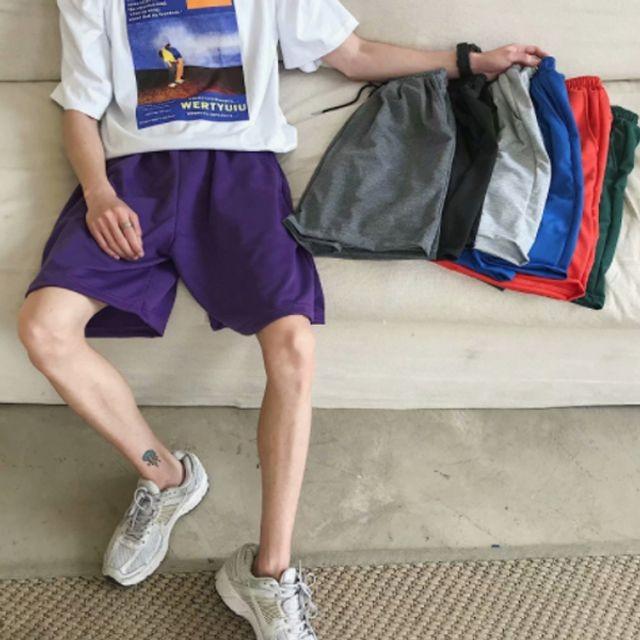 허리밴딩반바지 남자반바지 캐주얼바지 트레이닝팬츠 츄리닝 밴딩반바지
