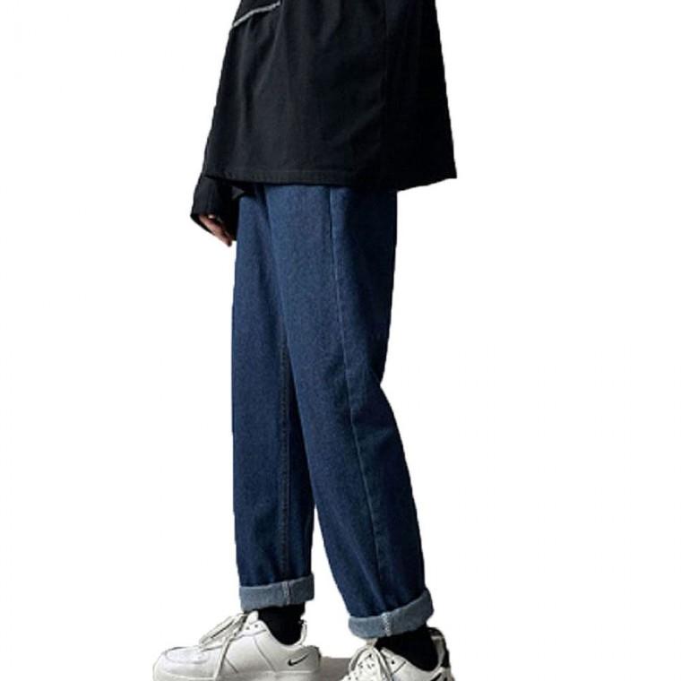 남성 데님 일자핏 청바지 캐주얼 팬츠