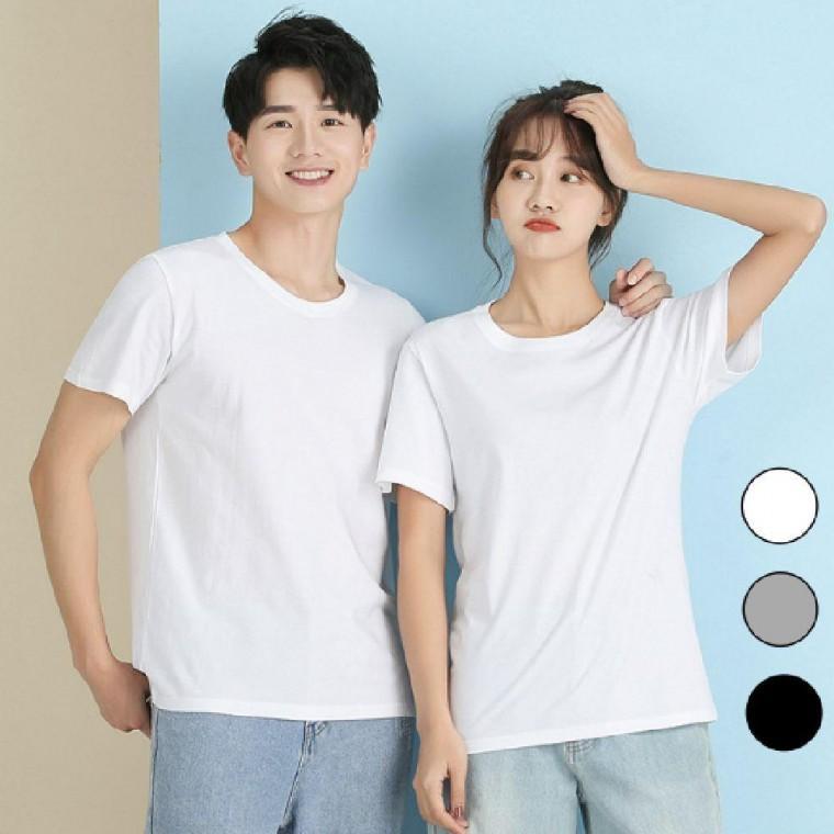 남여공용 기본 라운드 무지 반팔 티셔츠 흰색반팔티 이너웨어티 남여반팔티셔츠 남자티 무지티