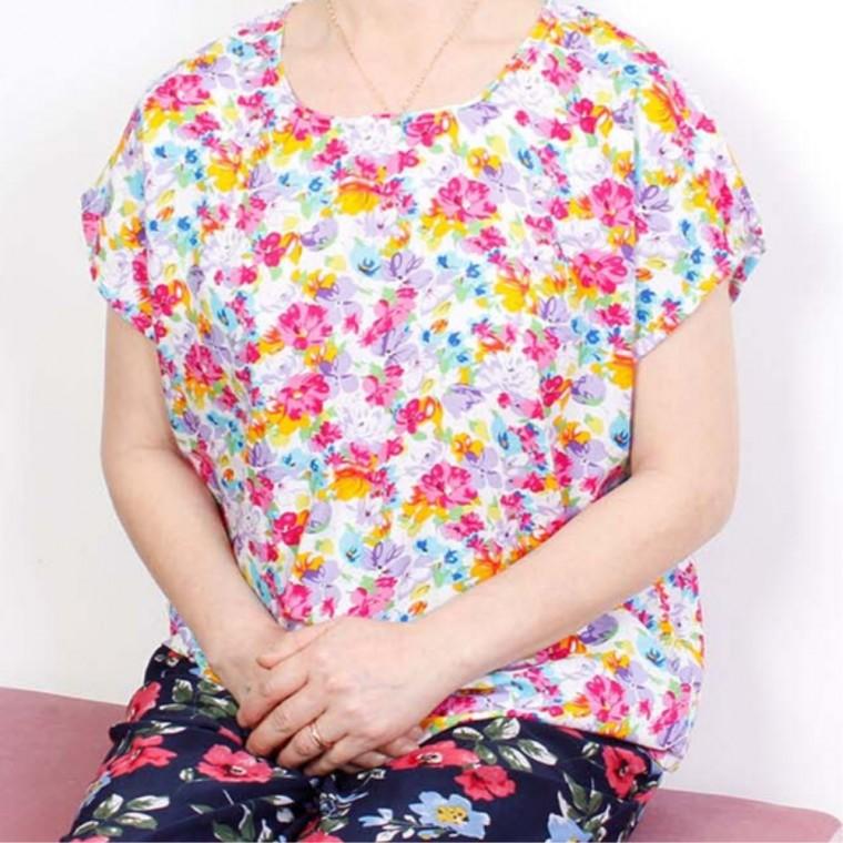 꽃보라 민소매 나시 할머니옷 할머니생신선물 중년여성의류 할머니봄옷 엄마티셔츠 여성의류 여성티셔츠
