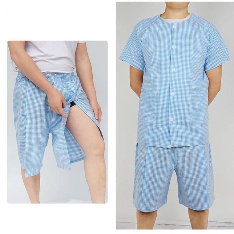 환자복 여름 반팔 요양복 유니품 하의 찍찍이 병원복 실버용품 복지용 품