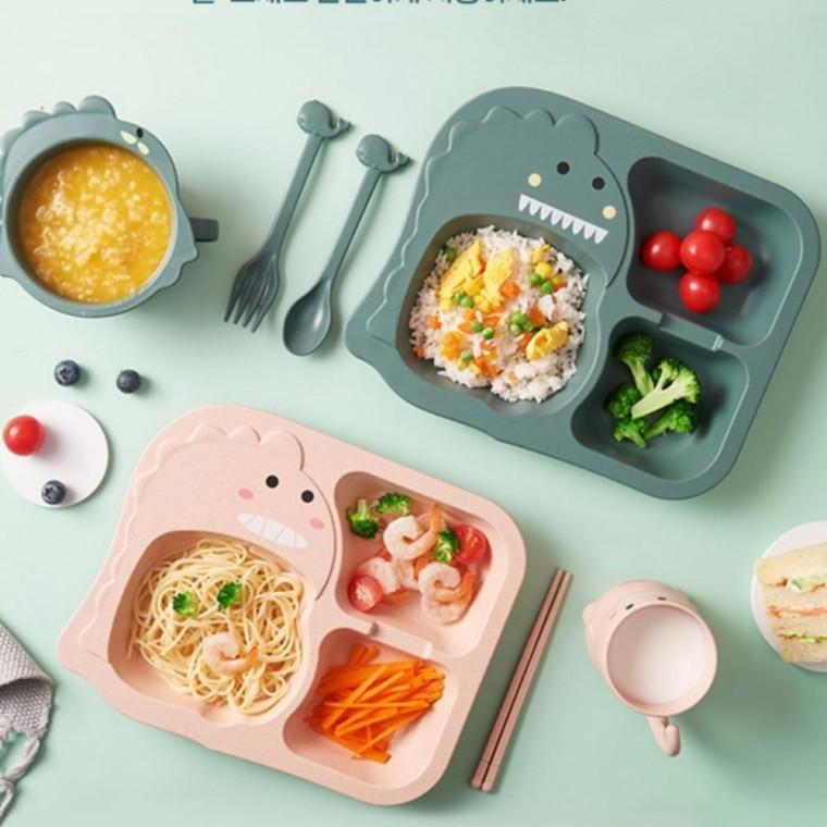 세트 식판 유아 식기 그릇 어린이 용기 아기