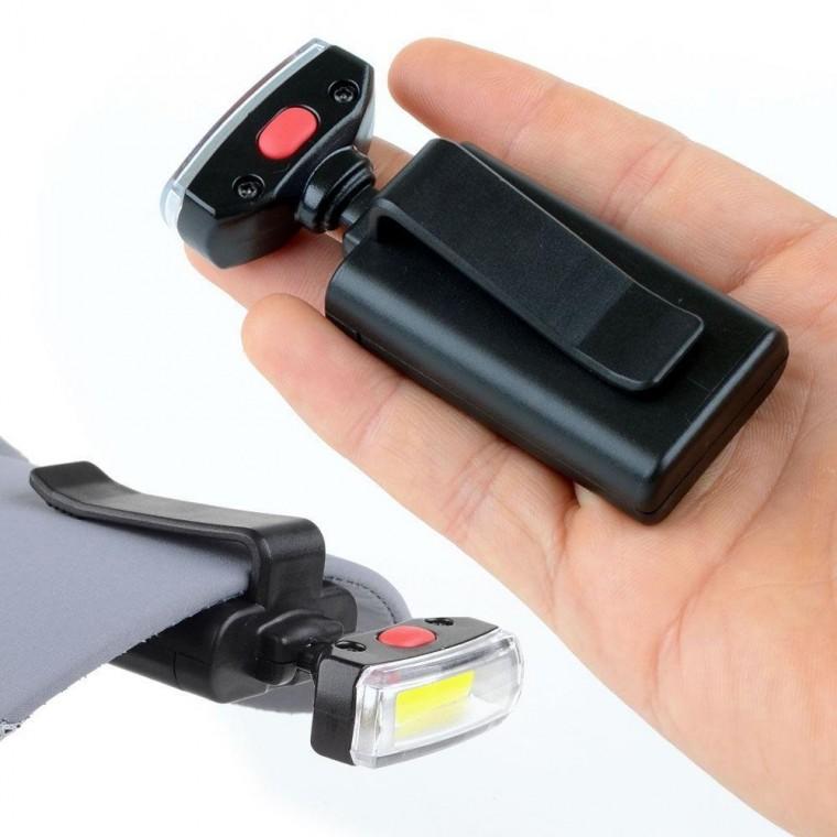 각도 폴딩 캡랜턴 모자 집게 캡라이트 포켓 낚시용 LED 모자 캡랜턴