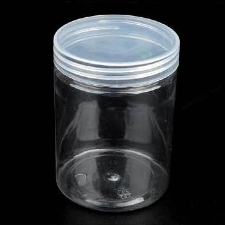 플라스틱 원형 공병 용기 소분 보관 7cm300ml X20개 납작용기