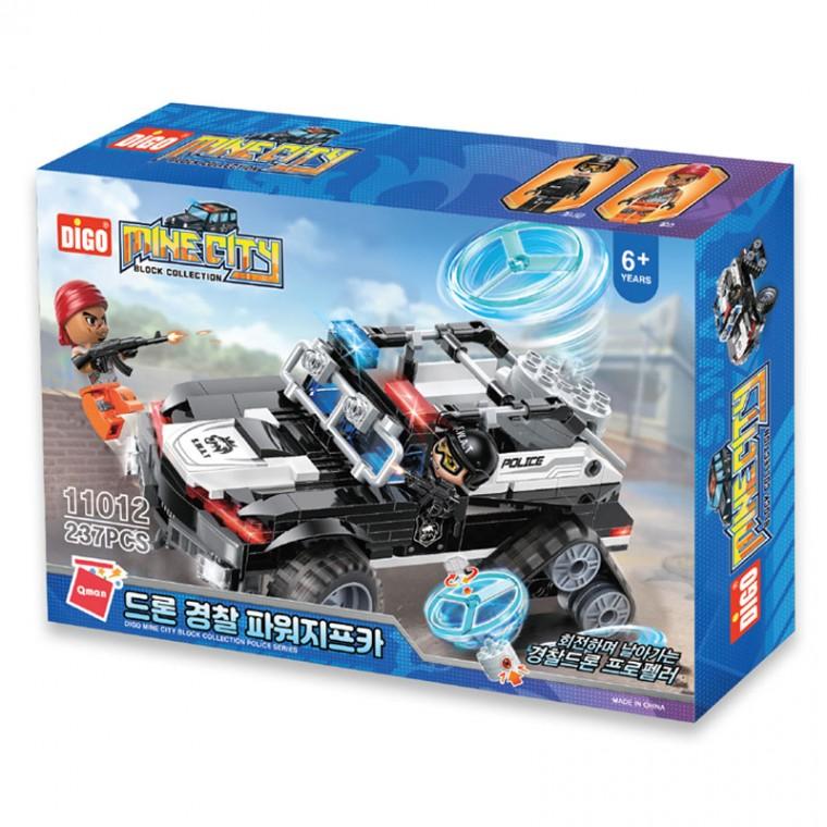 디고 마인시티 드론 경찰 파워지프카 자동차조립블럭 NRR