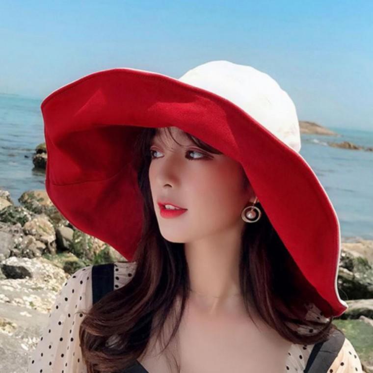 버킷햇 벙거지 여성 모자 챙넓은 바캉스 왕챙 양면