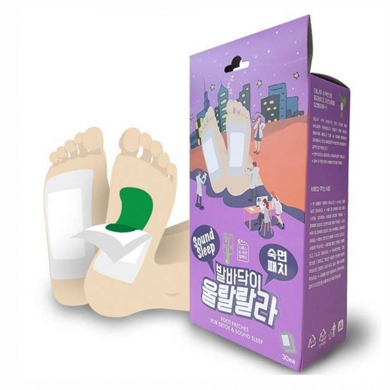 울랄랄라 발바닥 숙면패치 대형30개(한쪽발 30일분. 양쪽발 15일분)대나무 수액패치