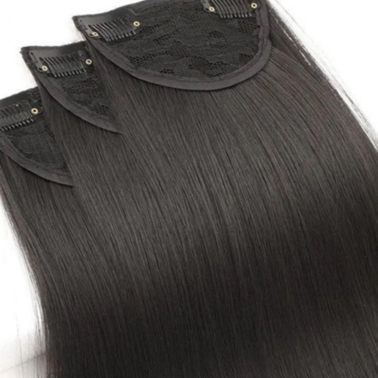 부분 가발 피스 롱 헤어 붙임머리 브릿지 60cm 포니테일가발