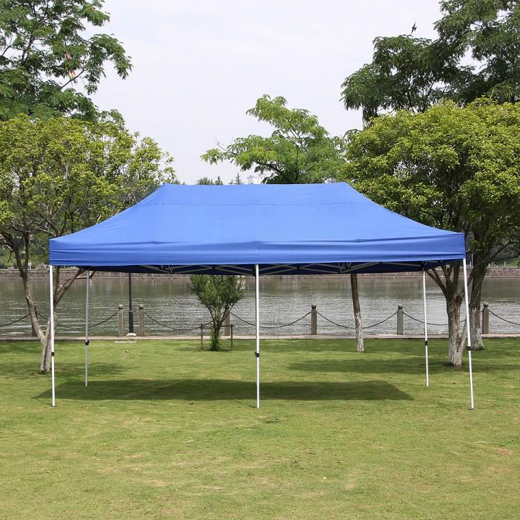 접이식 캐노피 천막 300x600cm 행사용 그늘막 블루