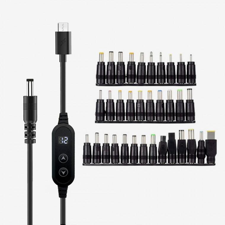 60W PD C to DC 변환 케이블 젠더 34종 세트 DC젠더