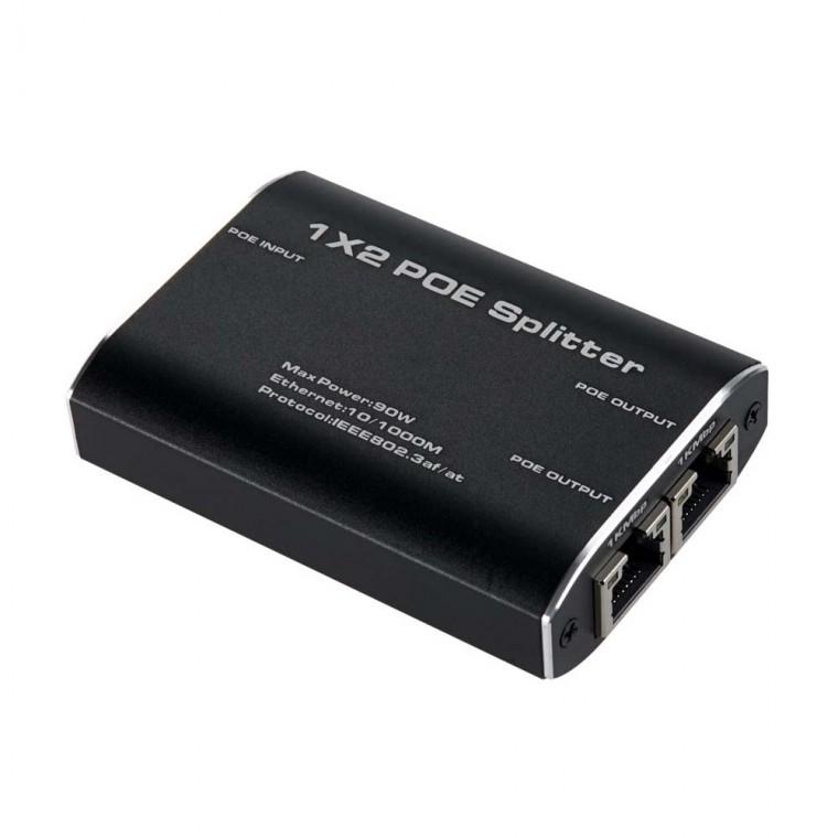 PoE 분배기 2대 동시 연결 무전원 RJ45 CCTV 1000Mbps 랜케이블