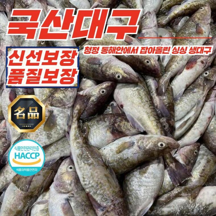 주문진 국산 급냉 생대구 2kg (2-4미내외) x 3세트