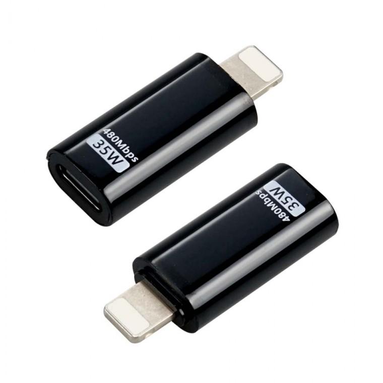 C타입 iOS핀 PD 35W 고속충전 변환젠더 480Mbps 노트북 스마트폰 태블릿