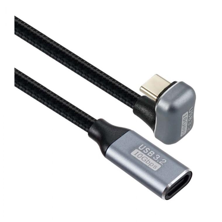 USB 3.2 C타입 케이블 3M U자 꺾임형 MF 10Gbps 고속충전 데이터전송