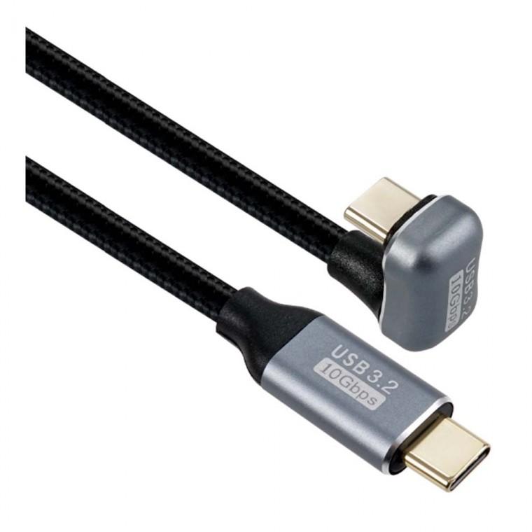 USB 3.2 C TYPE 케이블 50cm U자 꺾임형 MM 10Gbps 고속충전 데이터전송