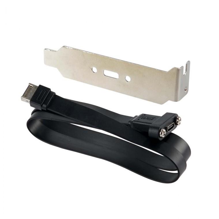 USB C타입 E타입 변환케이블 50cm LP 브라켓 마더보드 확장