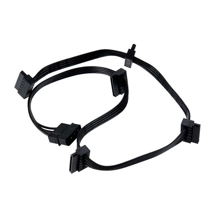 IDE to SATA 15핀 5분배 케이블 60cm PC 공급 어댑터 변환
