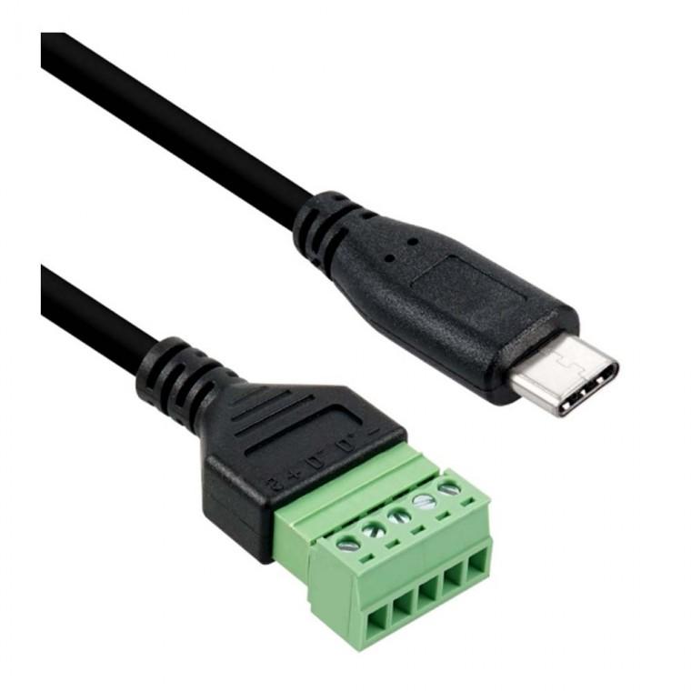 USB C타입 터미널 변환 케이블 5핀 블록형 30cm