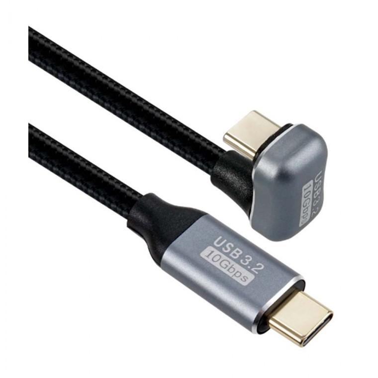 USB 3.2 C to C타입 케이블 U자꺾임형 100W 10Gbps 고속충전 데이터전송