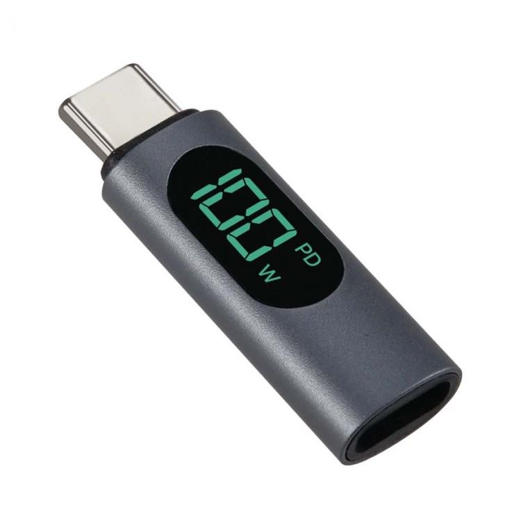 USB 3.2 C to C타입 젠더 100W 480Mbps LCD디스플레이 고속충전 스마트폰 노트북 데이터전송