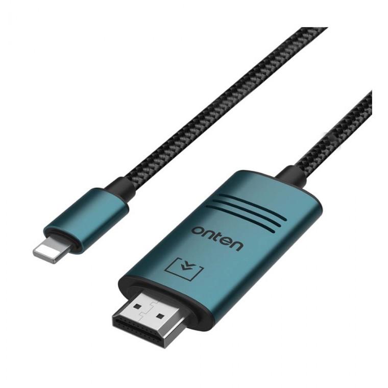 iOS핀 HDMI 컨버터 케이블 2M 미러링화면 영상 음성 출력
