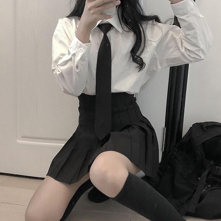 젠더리스 스쿨룩 여성넥타이 검정넥타이 캐주얼넥타이 교복 여성 정장여자 데일리 하이틴 자동