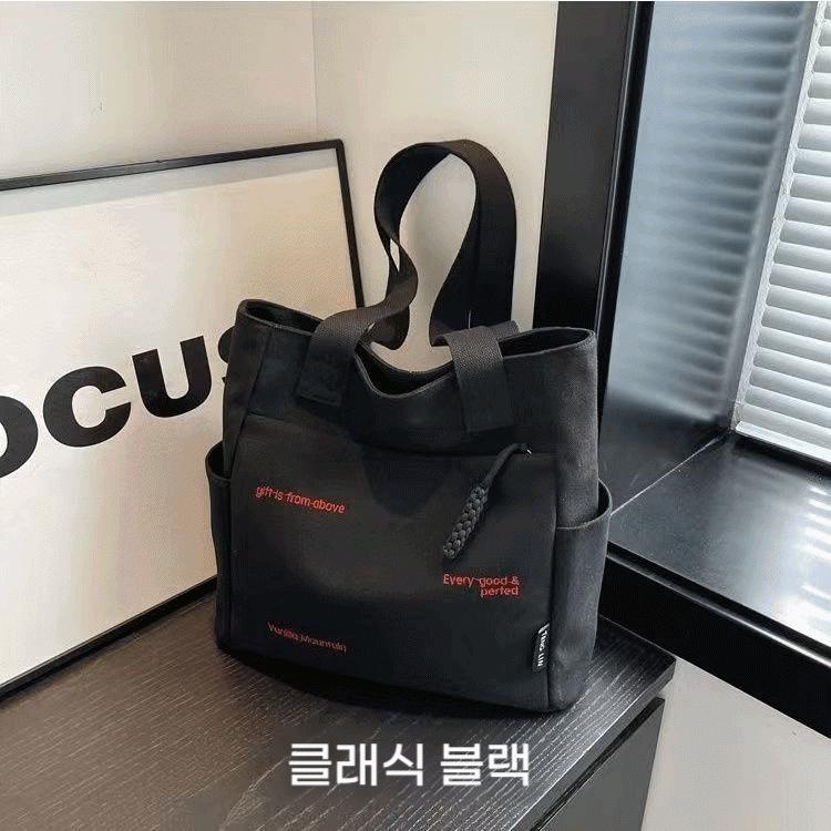 Dr.danel 캔버스 에코백 데일리 Shoulder bag