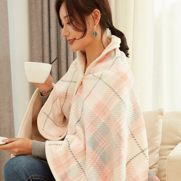 사무실용 극세사 무릎담요 망토 겸용 담요 낮잠 블랭킷 간절기 폭신한 담요