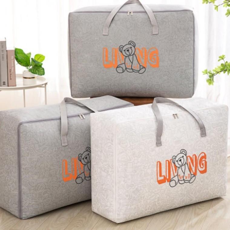 수납 정리함 보관함 70X 50cm 초대형 옷보관 이불 가방 수납함 부직포 의류