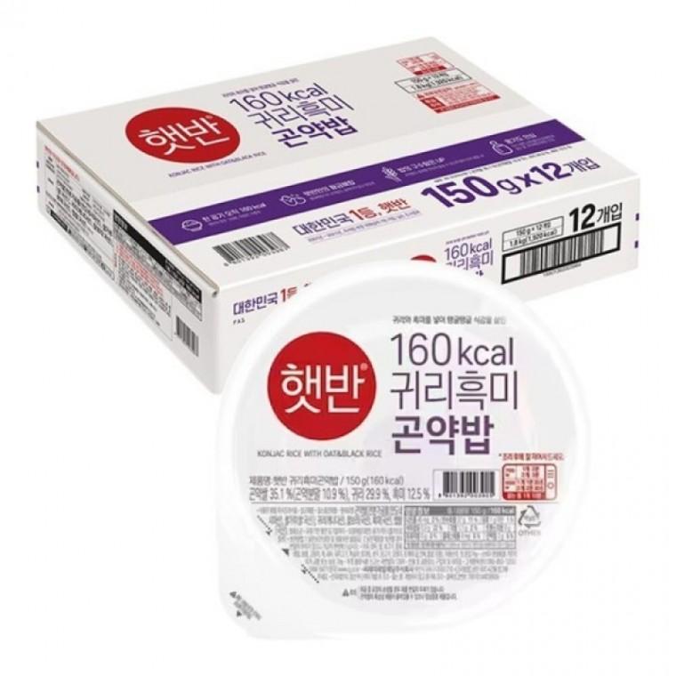 즉석밥 귀리 흑미 곤약밥 150g 12개