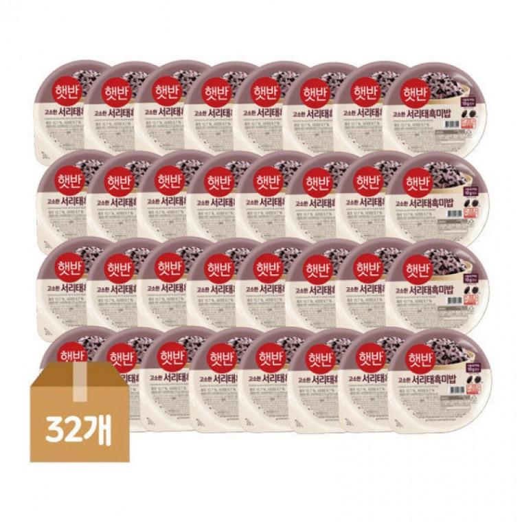 즉석밥 서리태흑미밥 210g x 32개