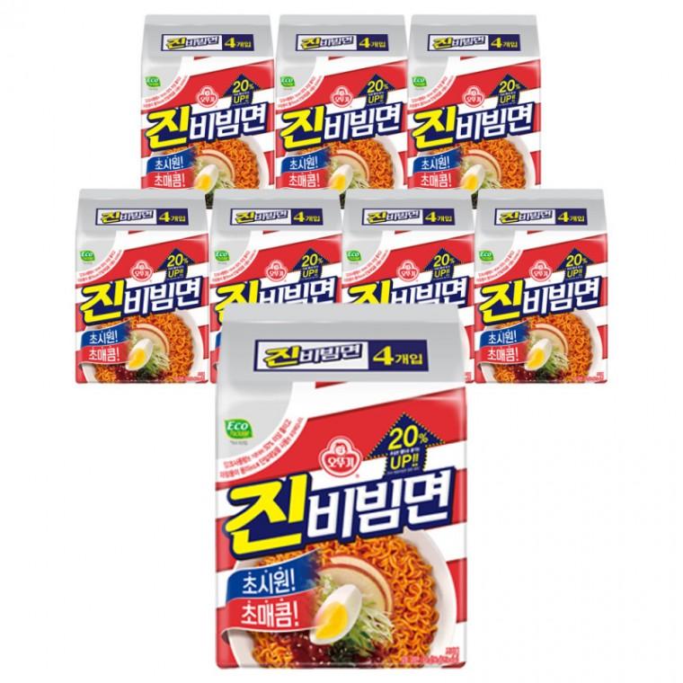 오뚜기 진비빔면 멀티팩(156g4개입) x 8팩(총32개입)