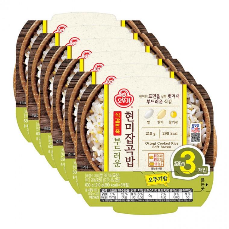 즉석밥 즉석밥 부드러운현미잡곡밥 210G 18개