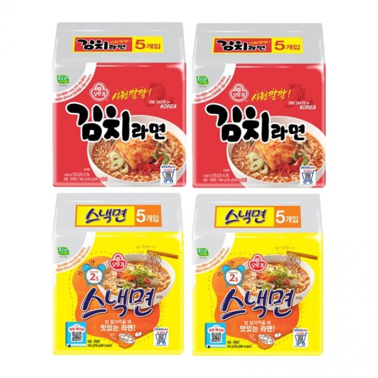 오뚜기 가성비 김치스낵면 20입 (김치라면 스낵면)