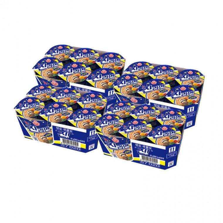 오뚜기 진라면 순한맛 소컵(65g6개입) x 4팩(총24개입)