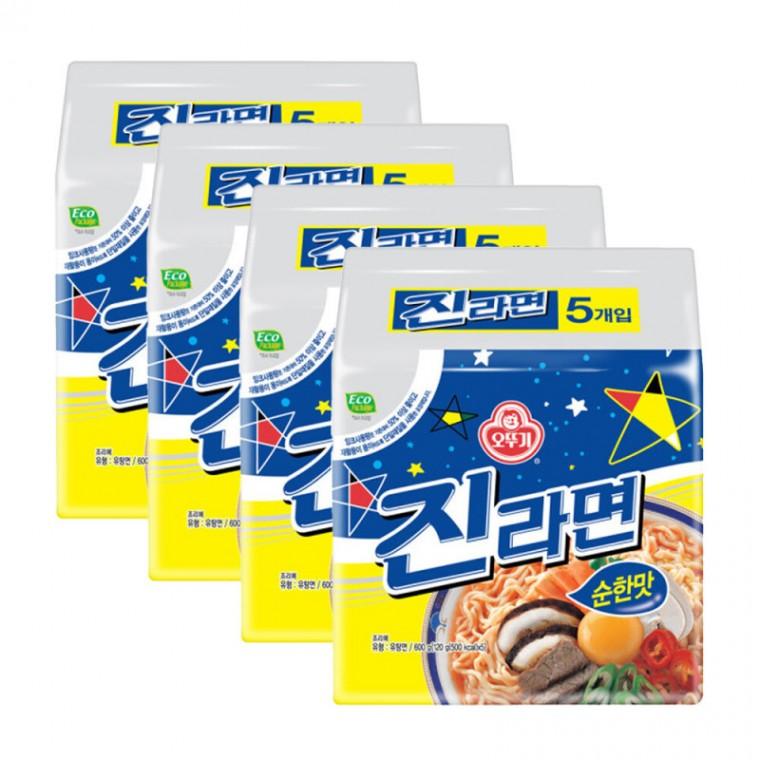 오뚜기 진라면 순한맛 20입 (5입 x 4개) 멀티팩