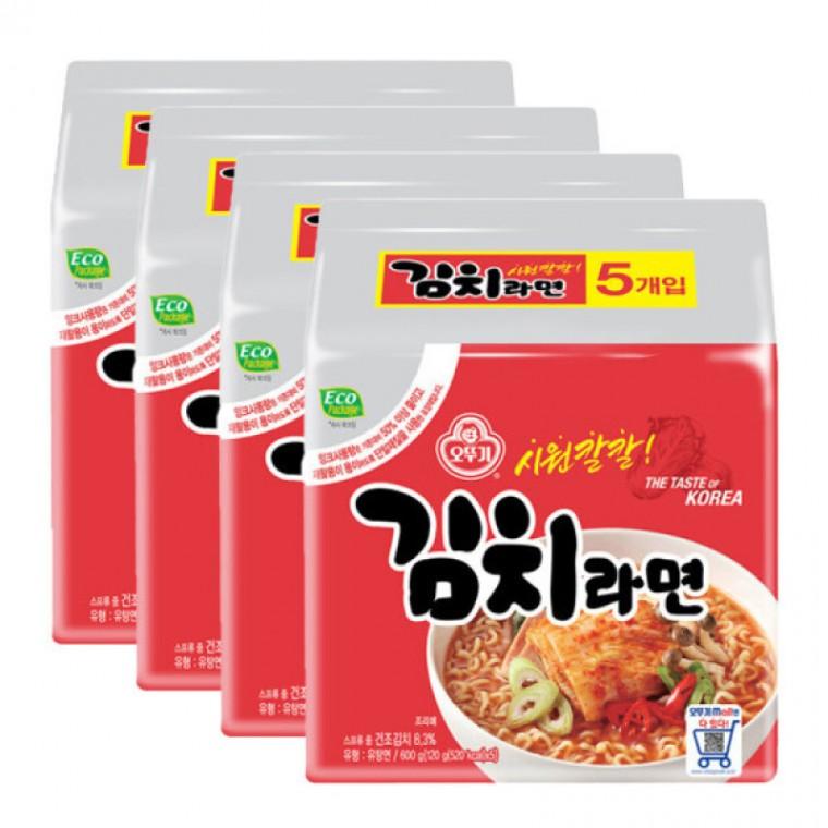 오뚜기 김치라면 5개입 x 4팩(총20개입)