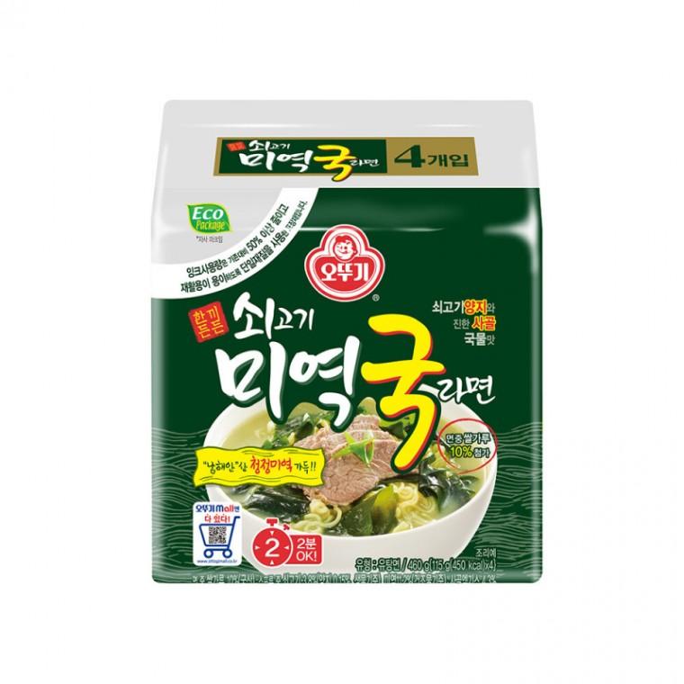 오뚜기 쇠고기 미역국라면 멀티팩(115g 4개입)