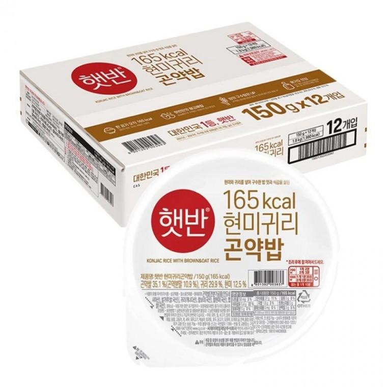 즉석밥 현미 귀리 곤약밥 150g 12개