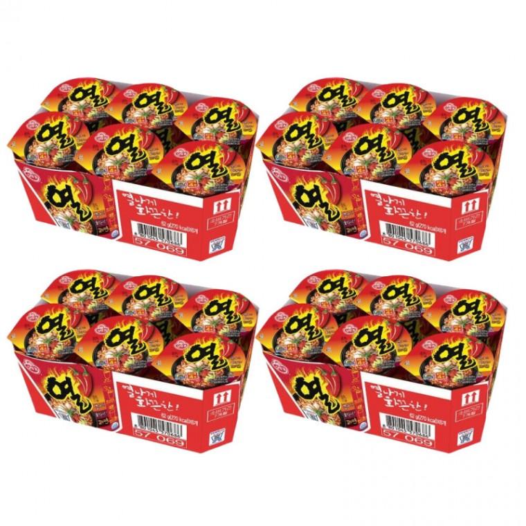 오뚜기 열라면소컵(62g6개) x 4팩(총24개입)