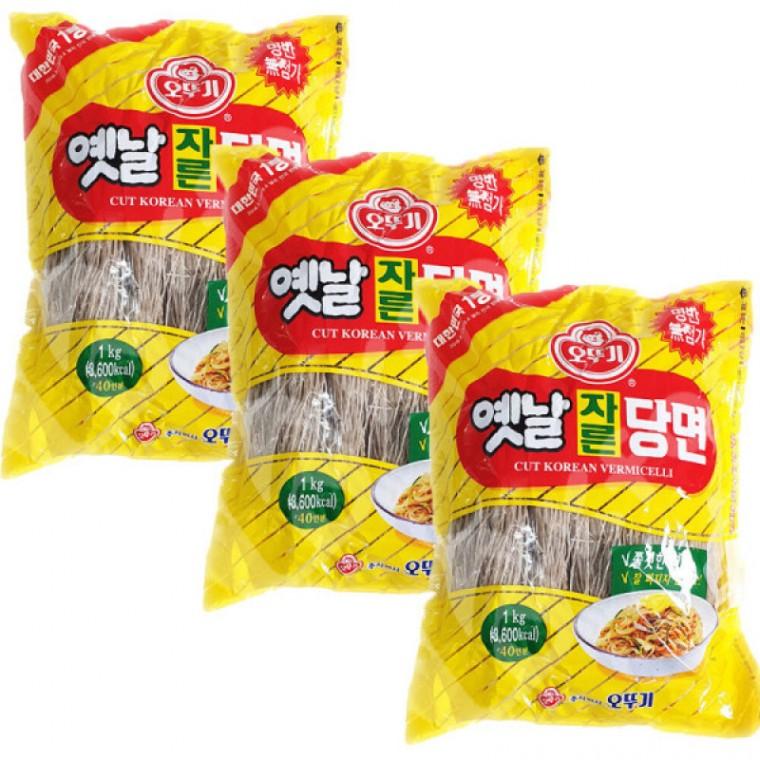오뚜기 옛날 자른당면 1kg x 3개 잡채
