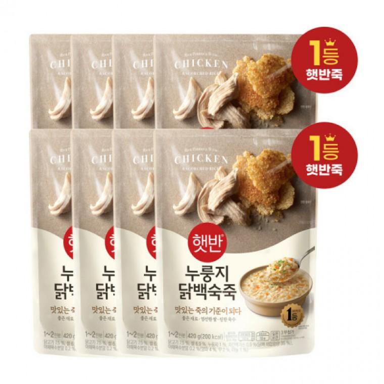 즉석밥 누룽지닭백숙죽 420G 8개