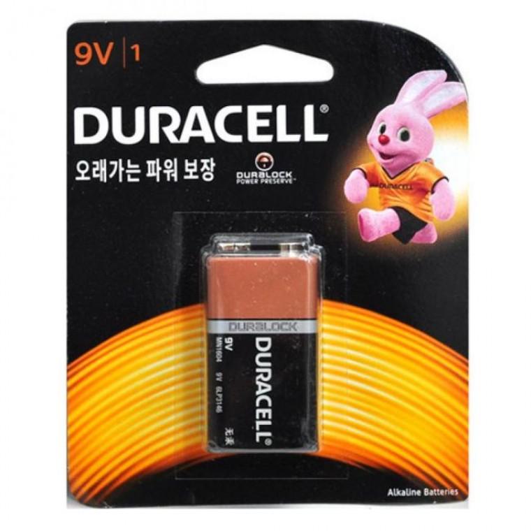 듀라셀 알카라인 건전지 6LF22 9V 1입 갑 10개 오래가는 파워 고성능