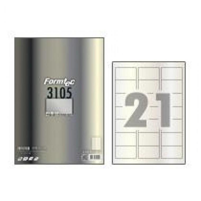 폼텍 레이저 반투명 라벨 LC-3105 (10매/21칸)
