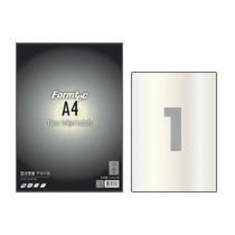 폼텍 잉크젯 투명 라벨 IC-3130 (5매/A4/1칸)