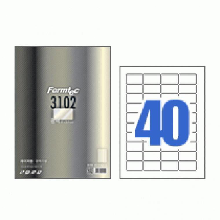 폼텍 레이저 광택 라벨 LB-3102 (100매/40칸)